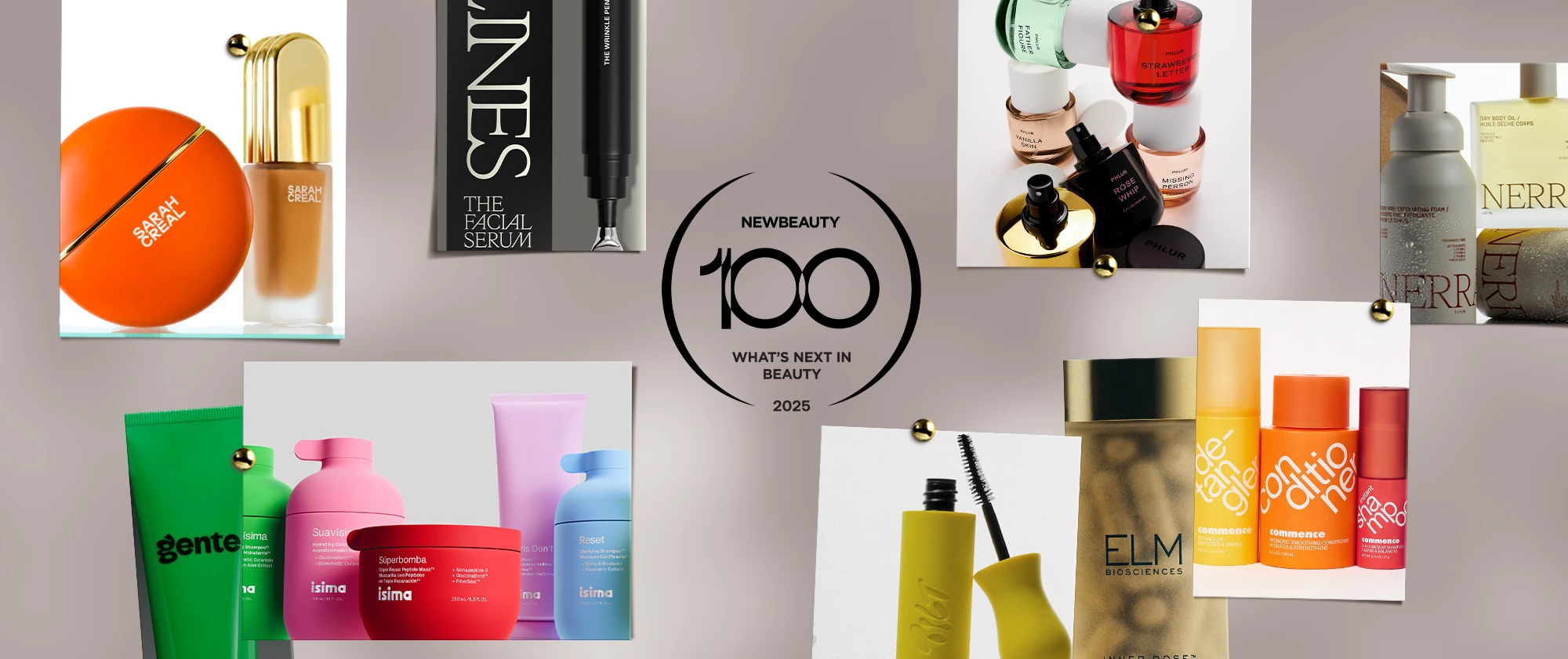 NB100 Hero Image depicting lots of beauty products