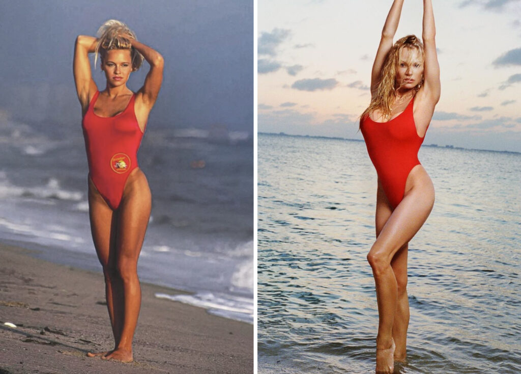 Pamela Anderson 55 Stuns As She Recreates Her Iconic Baywatch Look