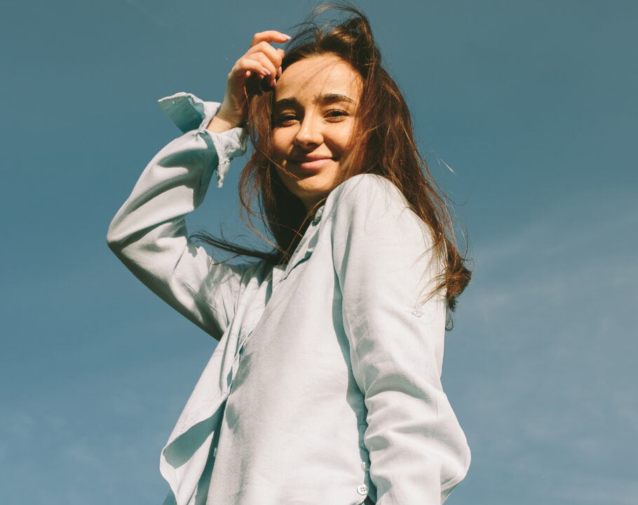 Young woman's outdoor portrait