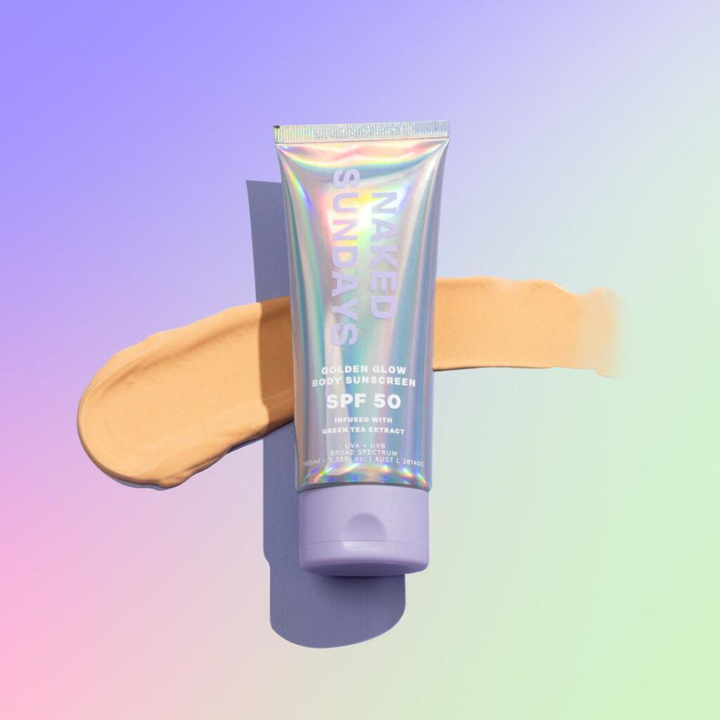 Naked Sundays SPF50 Golden Glow Body Sunscreen