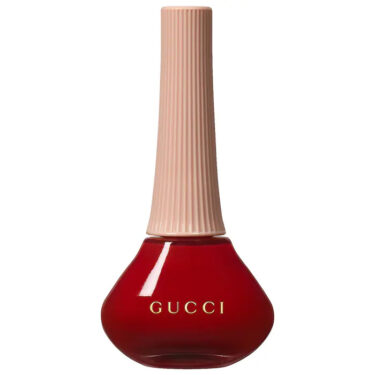 Gucci nail polish in Goldie Red