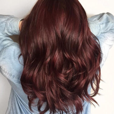 chocolate cherry hair