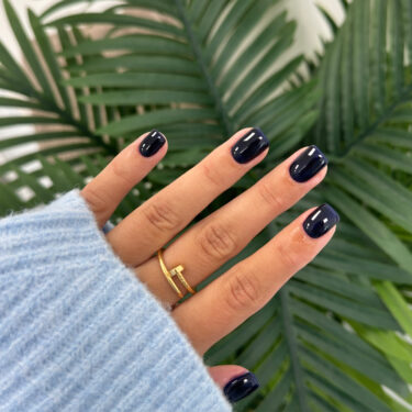 navy scorpio nails