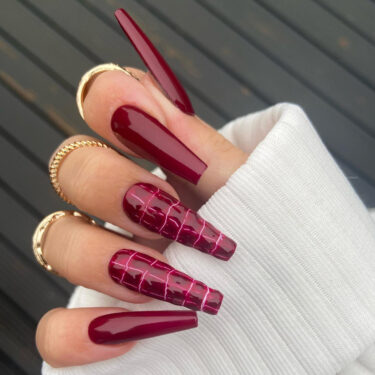 leather crocodile nails