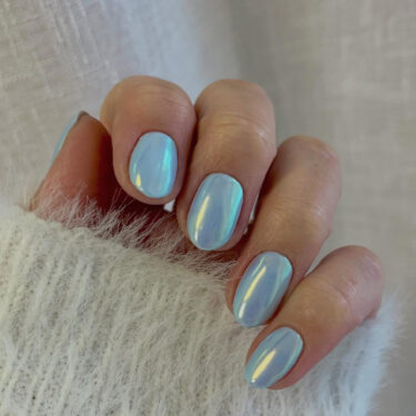 ice blue nails