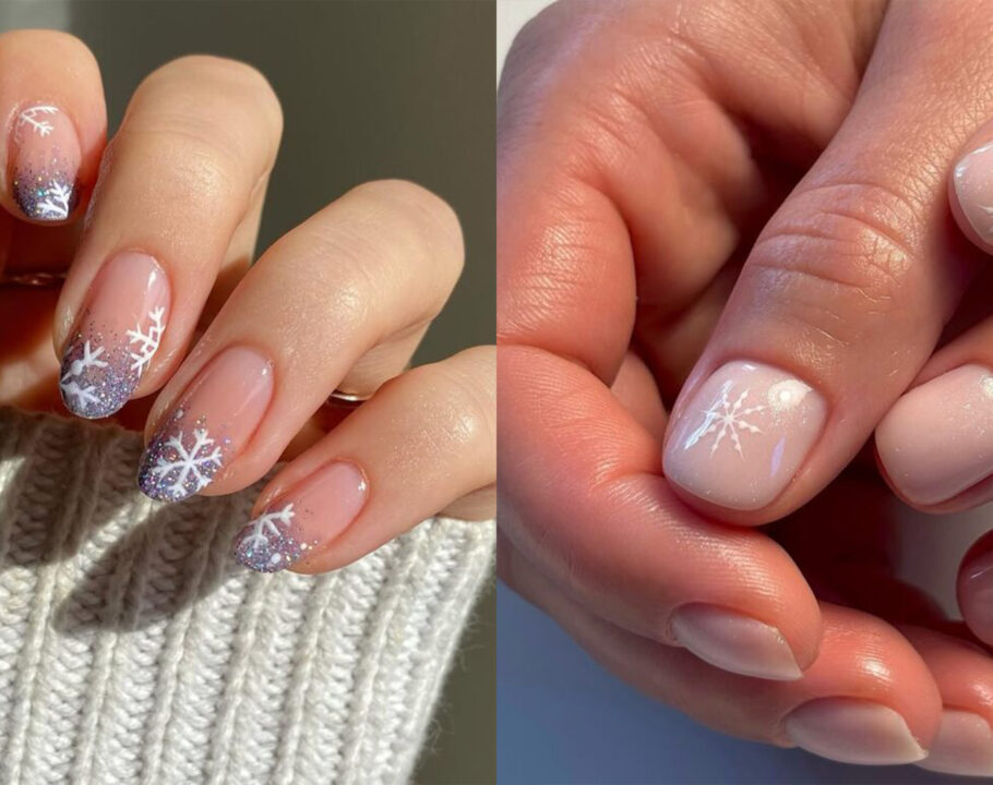 snowflake nails