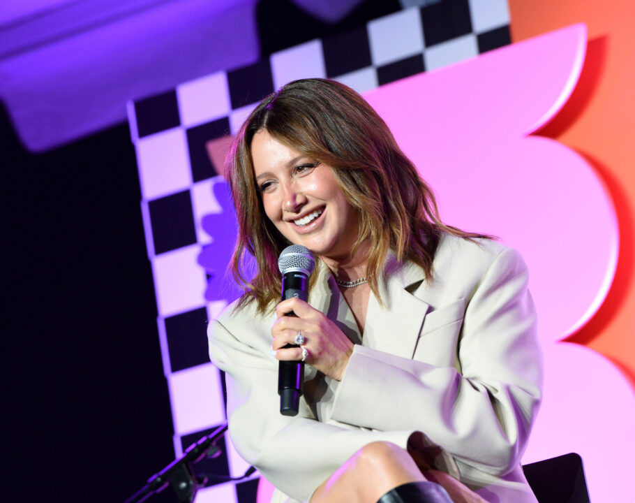 Ashley Tisdale speaks onstage during Teen Vogue Summit 2023 on November 18, 2023 in Los Angeles, California.