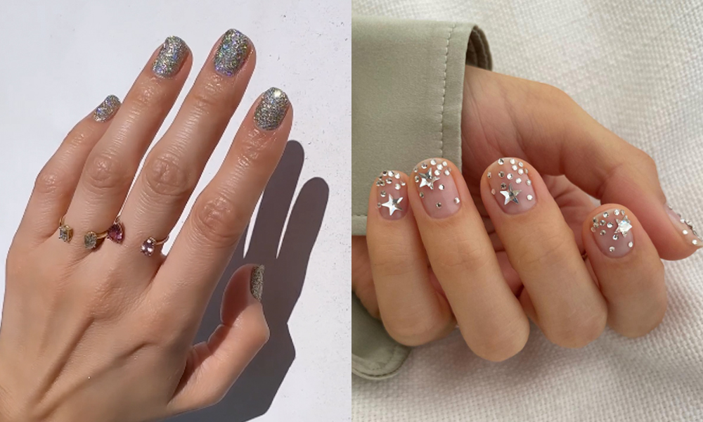 13 Diamond Nail Designs for a Sparkling Spring Manicure